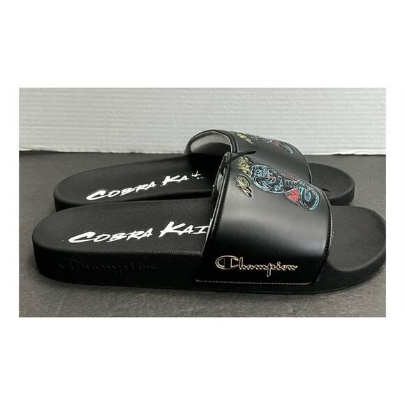 Champion Men’s IPO Cobra Kai Slide  Sandals Black Size 13M NWT - Picture 3 of 10